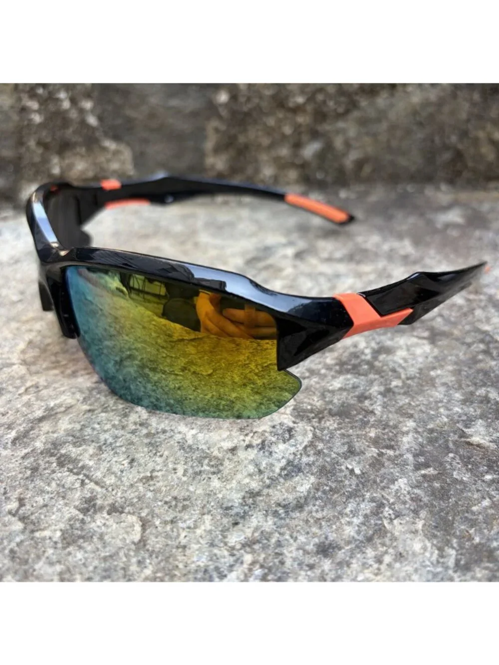 Y2K 00s Rave Wrap Sunglasses Sunset Ombre Festival Speed Dealer Shades NEW